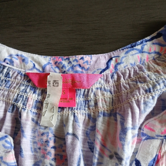 Lilly Pultzier Cotton Tank Nwot Size S - Picture 4 of 4